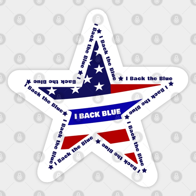 i back the blue , US Sticker by Coron na na 